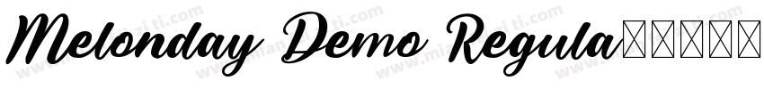 Melonday Demo Regula字体转换